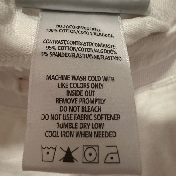 Marc New York cotton white, mesh-panel active skirt w/ drawstring & pockets - S - Picture 8 of 8